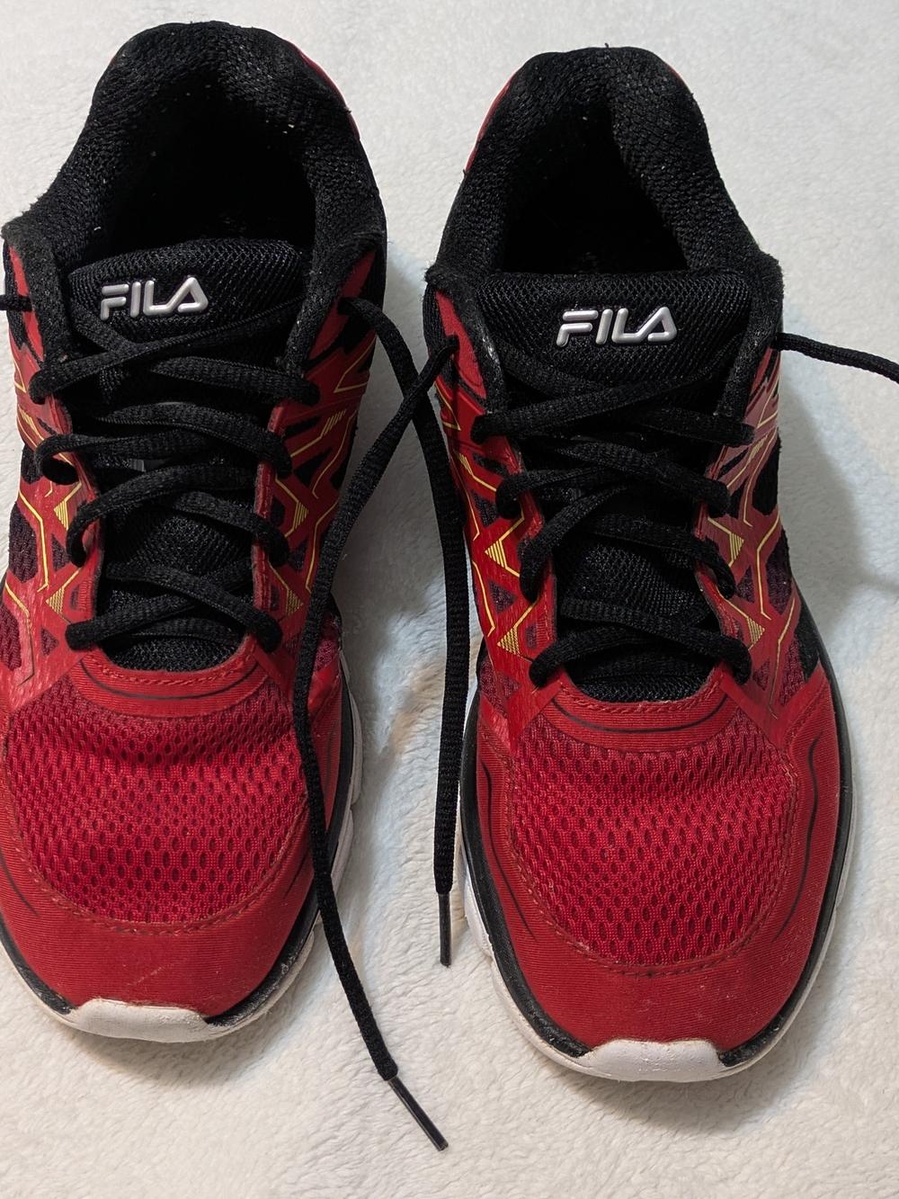 Fila Men's Memory Wanderun Running Shoes – Red/Black/White